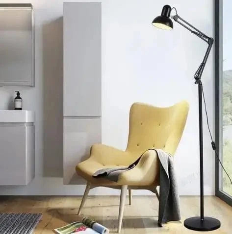 Lampadaire de croissance mécanique amélioré avec bras télescopique ultra-long | Marco Lucetti Noir / Lumière froide