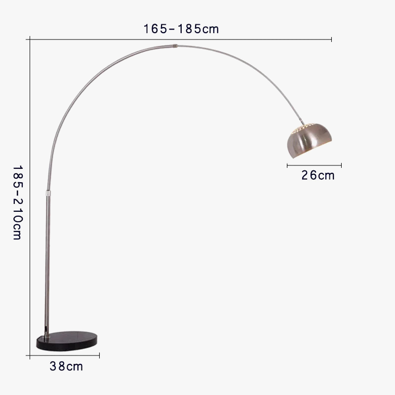 Lampadaire de pêche design italien-nordique minimaliste