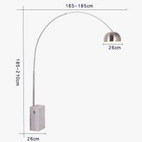 Lampadaire de pêche design italien-nordique minimaliste