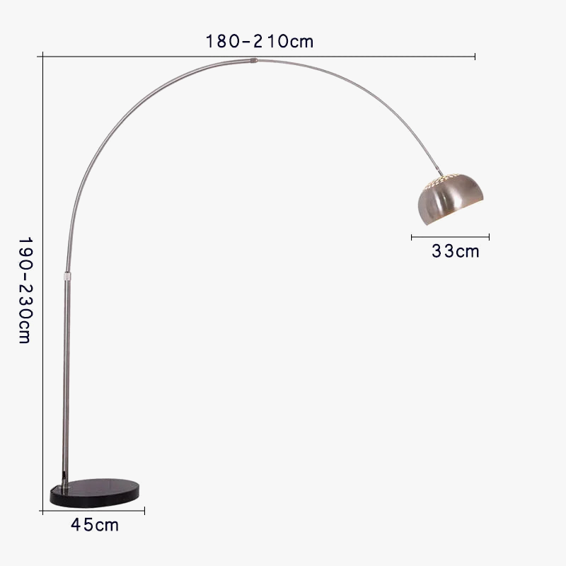 Lampadaire de pêche design italien-nordique minimaliste