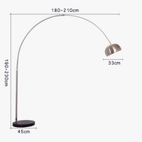 Lampadaire de pêche design italien-nordique minimaliste