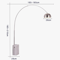 Lampadaire de pêche design italien-nordique minimaliste | Marco Lucetti