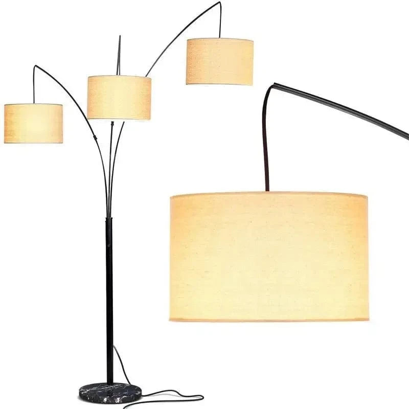 Lampadaire design à abat-jours suspendus | Marco Lucetti 3 lumières / Lumière blanche 6500K
