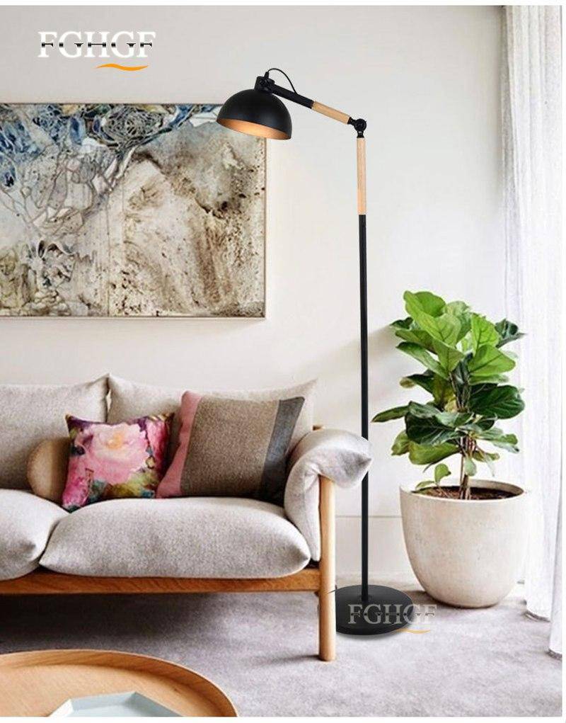 Lampadaire design ajustable en bois et métal "Floor" | Marco Lucetti