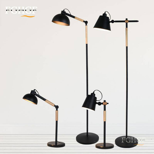 Lampadaire design ajustable en bois et métal "Floor" | Marco Lucetti