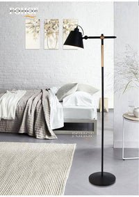 Lampadaire design ajustable en bois et métal "Floor" | Marco Lucetti Cône