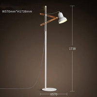 Lampadaire Design avec Épingles en Bois - Personality | Marco Lucetti 1 lampe - Chaude