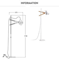 Lampadaire Design avec Épingles en Bois - Personality | Marco Lucetti