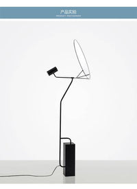 Lampadaire design avec projection artistique | Marco Lucetti 50x160cm