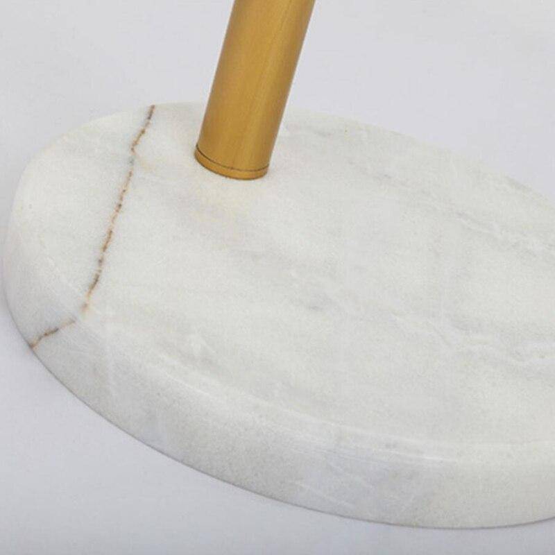 Lampadaire Design Doré LED avec Abat-jour Noir - Marbre | Marco Lucetti