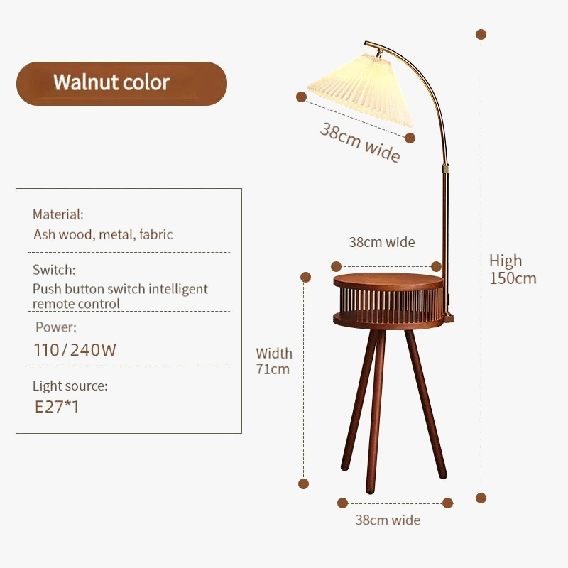 Lampadaire Design en Bois Moderne. | Marco Lucetti
