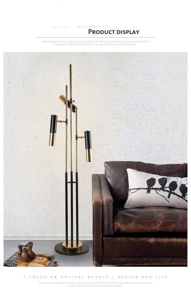 Lampadaire Design LED Tripes Pied et Lampes Dirigeables - LuminareFloor | Marco Lucetti