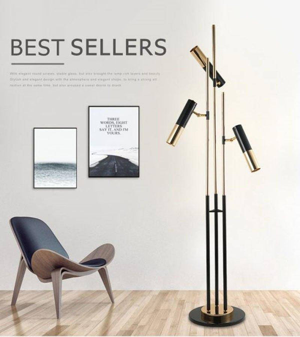 Lampadaire Design LED Tripes Pied et Lampes Dirigeables - LuminareFloor | Marco Lucetti
