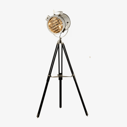 Lampadaire Chromé Industriel Studio