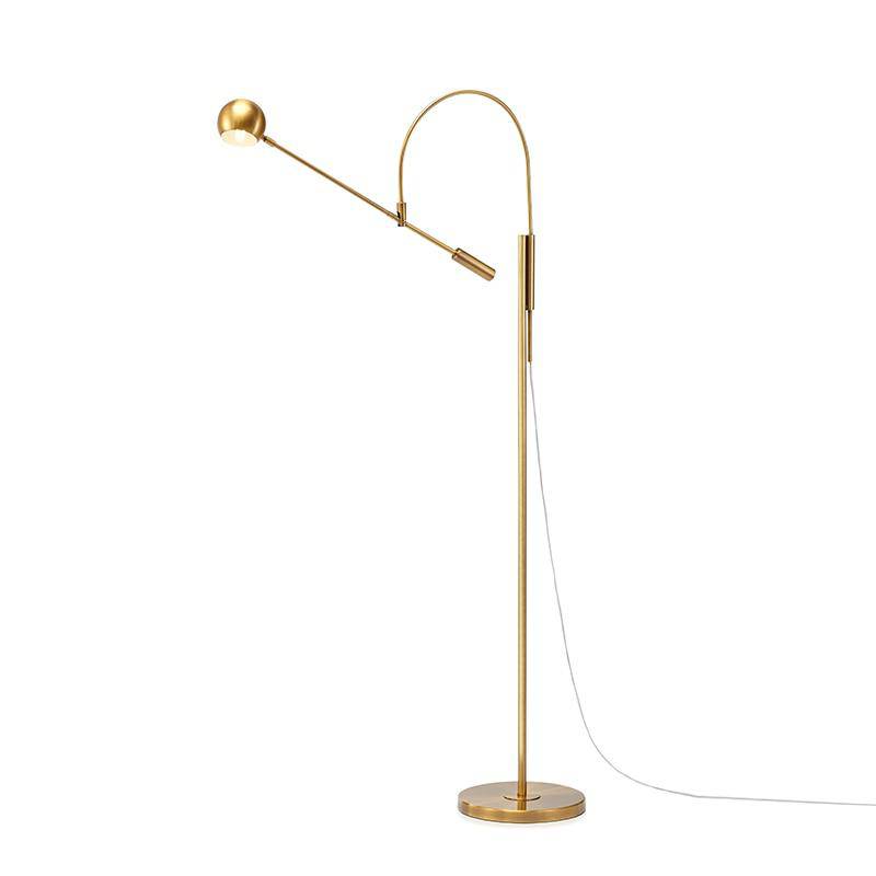 Lampadaire Doré Arrondi - Design de Luxe | Marco Lucetti