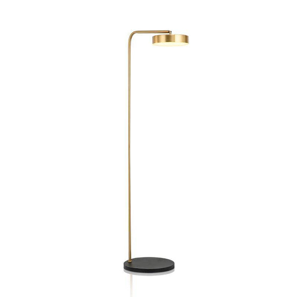 Lampadaire doré arrondi "Étude" | Marco Lucetti