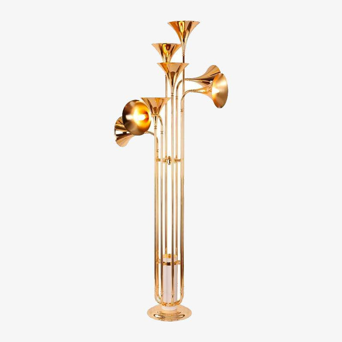 Lampadaire Doré LED Moderne de Foyer | Marco Lucetti