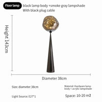 Lampadaire Doré - Luxéra | Marco Lucetti