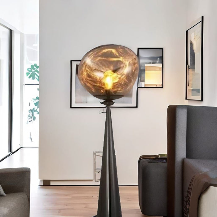 Lampadaire Doré - Luxéra | Marco Lucetti