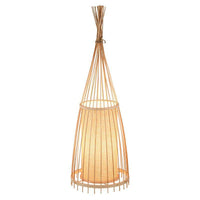 Lampadaire en bois bambou japonais | Marco Lucetti