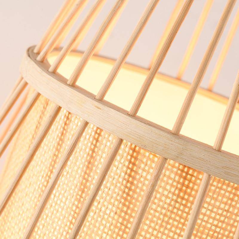 Lampadaire en bois bambou japonais | Marco Lucetti