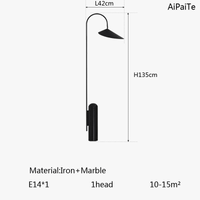 Lampadaire en marbre et pierre ajustable - Luxe et Élégance | Marco Lucetti