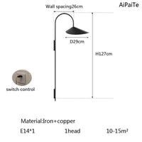 Lampadaire en marbre et pierre ajustable - Luxe et Élégance | Marco Lucetti DNoirH127CM / Prise AU / Blanc froid