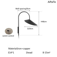 Lampadaire en marbre et pierre ajustable - Luxe et Élégance | Marco Lucetti DNoirH48CM / Prise AU / Blanc froid