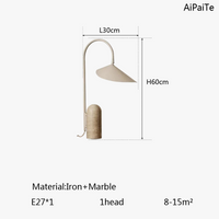 Lampadaire en marbre et pierre ajustable - Luxe et Élégance