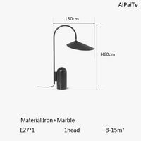 Lampadaire en marbre et pierre ajustable - Luxe et Élégance