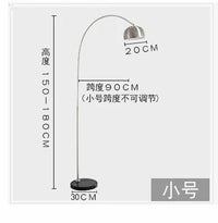 Lampadaire en marbre nordique pliant avec arc rotatif en argent | Marco Lucetti