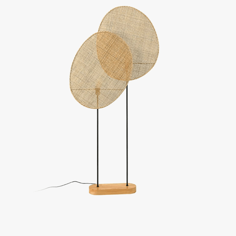 Lampadaire en rotin tissé | Marco Lucetti