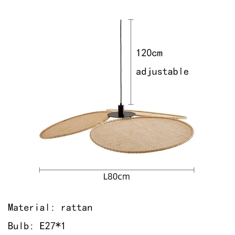 Lampadaire en rotin tissé | Marco Lucetti Style F / Lumière chaude 3000K