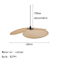 Lampadaire en rotin tissé | Marco Lucetti Style F / Lumière chaude 3000K