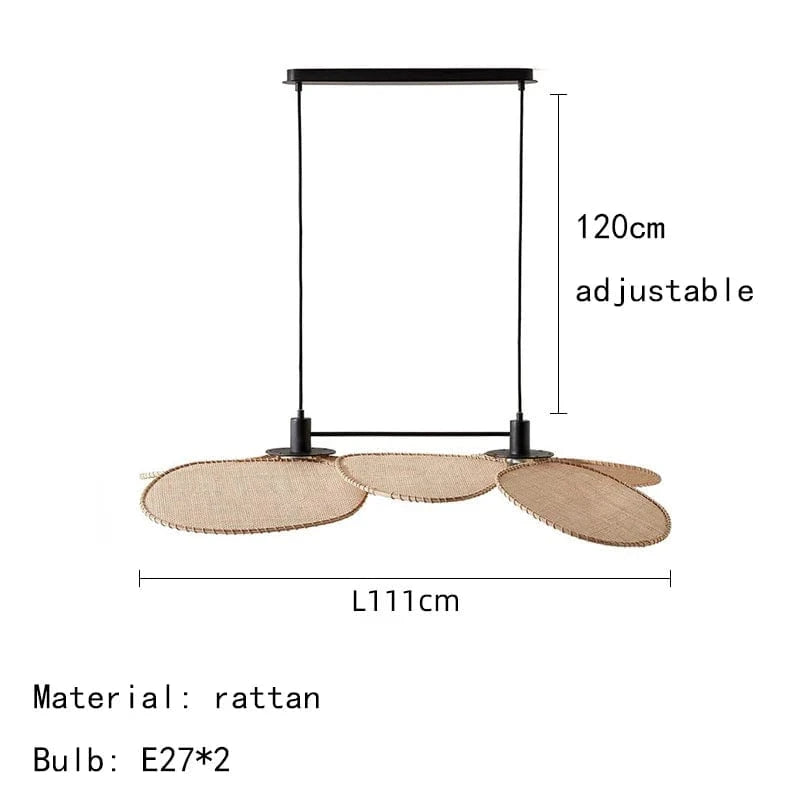 Lampadaire en rotin tissé | Marco Lucetti StyleG / Lumière chaude 3000K