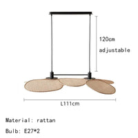 Lampadaire en rotin tissé | Marco Lucetti StyleG / Lumière chaude 3000K