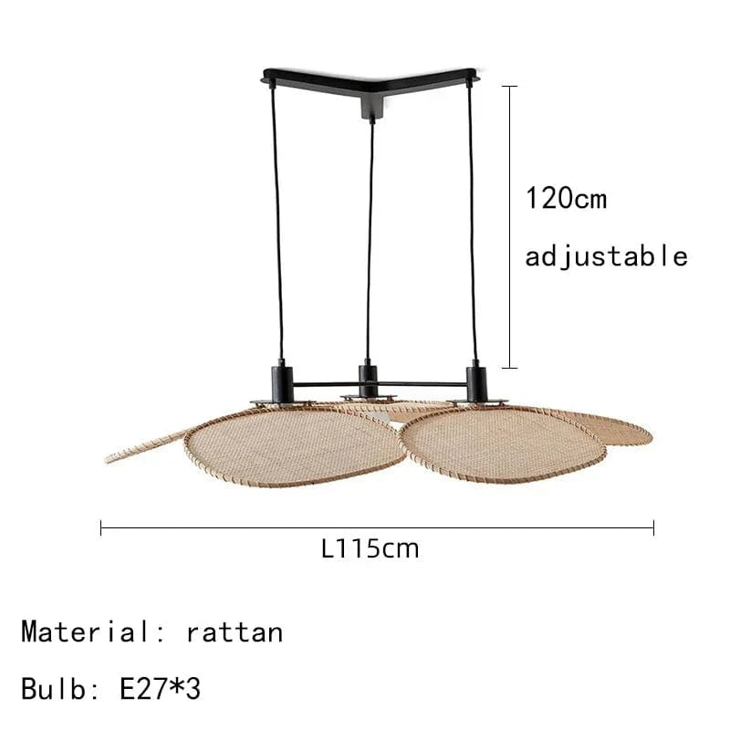 Lampadaire en rotin tissé | Marco Lucetti StyleH / Lumière chaude 3000K