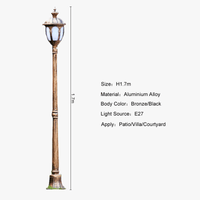 Lampadaire européen antique pour jardin, étanche et extérieur | Marco Lucetti