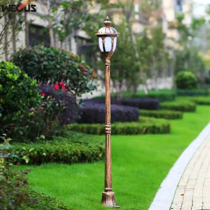 Lampadaire européen antique pour jardin, étanche et extérieur | Marco Lucetti Noir