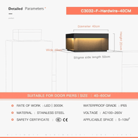 Lampadaire extérieur étanche pour clôture et porte de paysage - Gamme Premium | Marco Lucetti