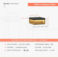 Lampadaire extérieur étanche pour clôture et porte de paysage - Gamme Premium | Marco Lucetti
