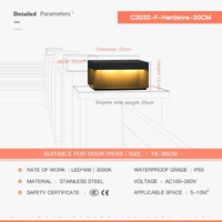 Lampadaire extérieur étanche pour clôture et porte de paysage - Gamme Premium | Marco Lucetti
