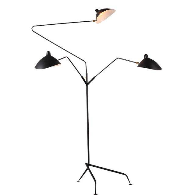 Lampadaire industriel à bras multiples | Marco Lucetti 3 lampes