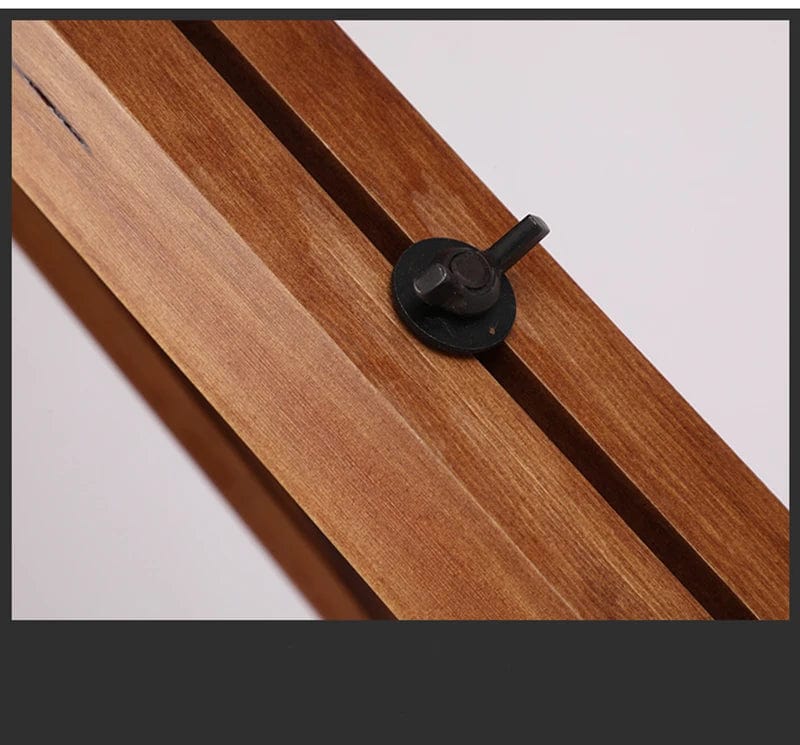 Lampadaire industriel Loft américain rustique Vintage - Lampadaires pour salon et bureau - Éclairage noir et rouge LED en bois | Marco Lucetti