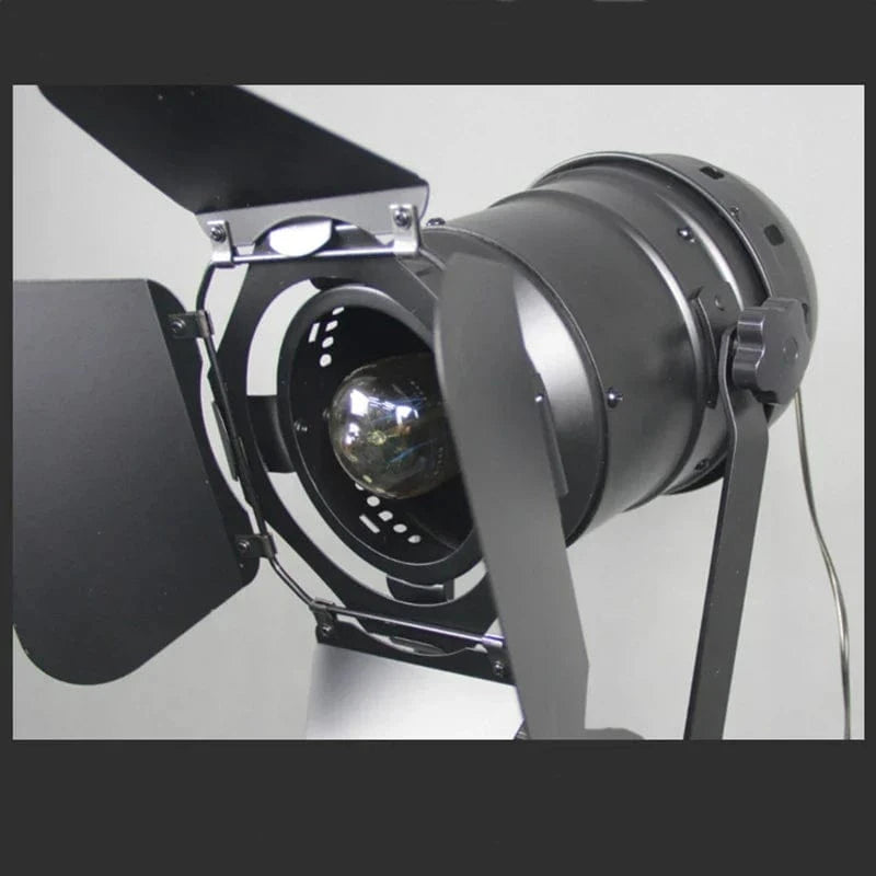 Lampadaire industriel Loft américain rustique Vintage - Lampadaires pour salon et bureau - Éclairage noir et rouge LED en bois | Marco Lucetti