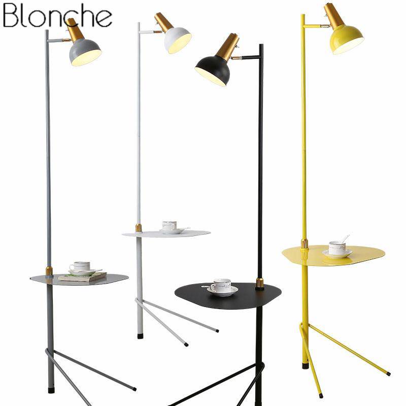 Lampadaire LED ajustable avec table intégrée | Marco Lucetti