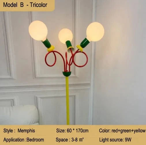 Lampadaire LED Art Déco Chic | Marco Lucetti B / TRICOLORE