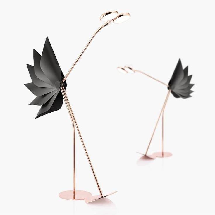 Lampadaire LED Autruche Design | Marco Lucetti