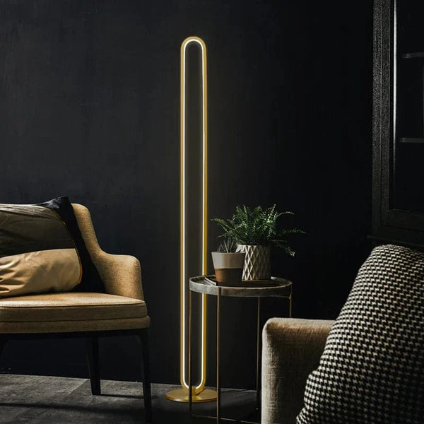 Lampadaire LED CopperGlow avec 3 décorations scandinaves interchangeables | Marco Lucetti 3 modifiables