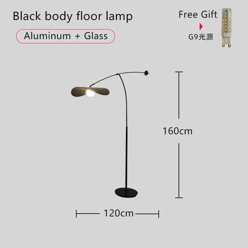 Lampadaire LED de pêche au design minimaliste et moderne | Marco Lucetti Lampadaire interionB / Blanc froid